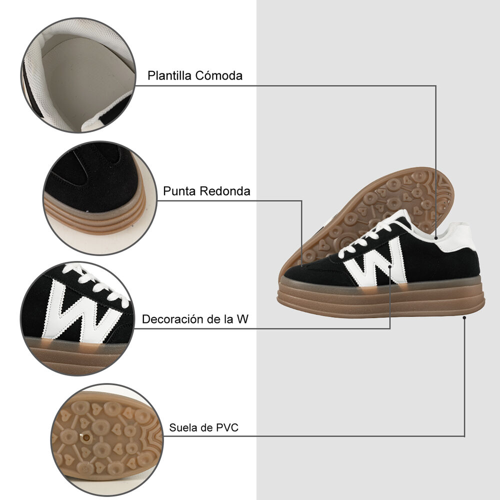 Zapatilla Casual Urbana Clasico Confort Mujer Weide Sl14 image number 7.0