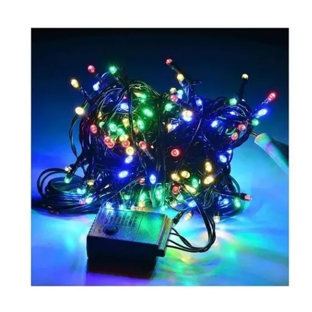 Guirnalda Con Luces Multicolor 200 Luces Navideñas Decorativas image number 1.0