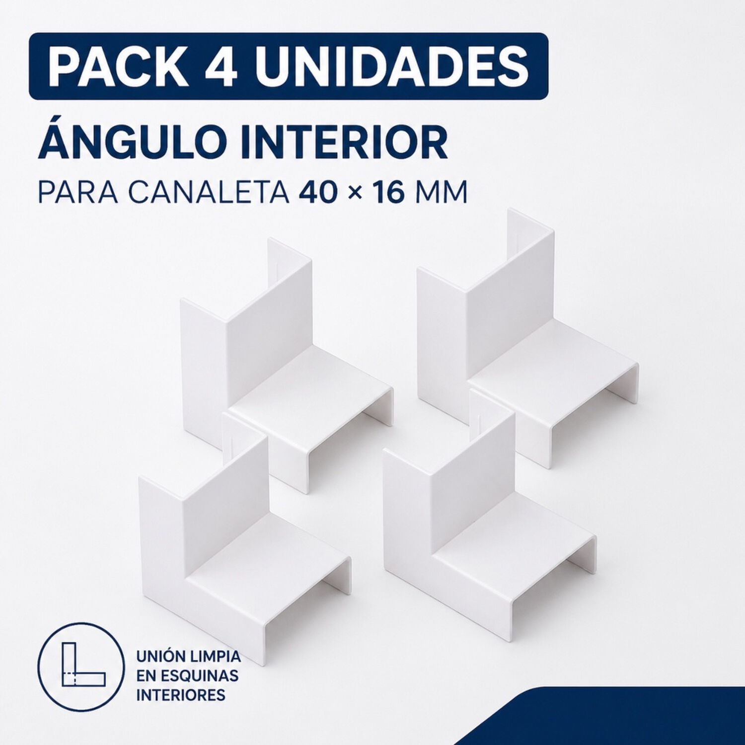 Angulo Interior Canaleta 40&times;16 Mm Pack 4un image number 4.0
