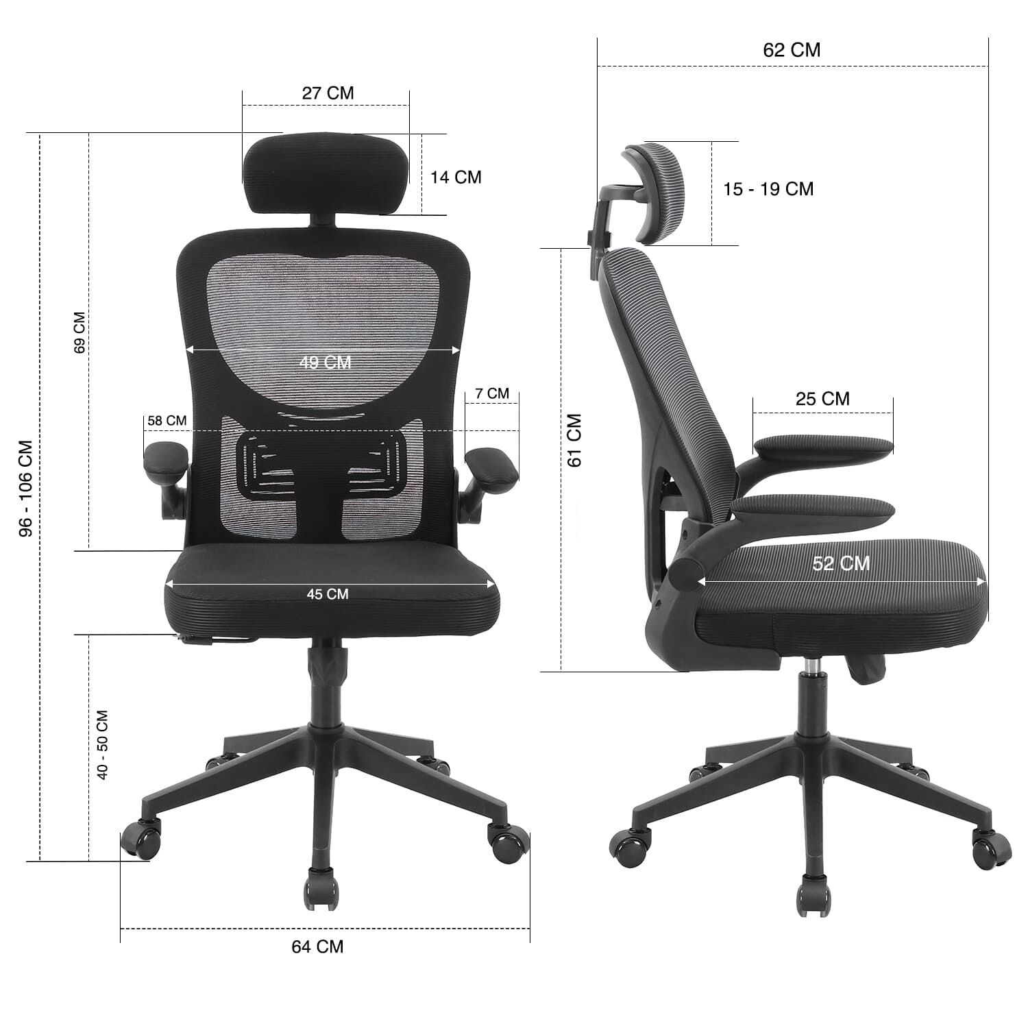 Silla De Escritorio Posture Executive - Negro image number 7.0