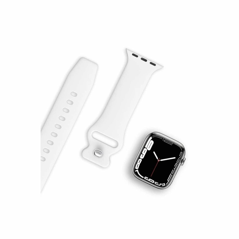 Correa Apple Watch Silicona Blanco S/m 42x44x45mm image number 2.0
