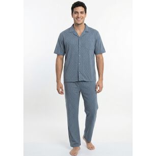Pijama Hombre Verano 2 Piezas Algod&oacute;n Kayser 770823-azu