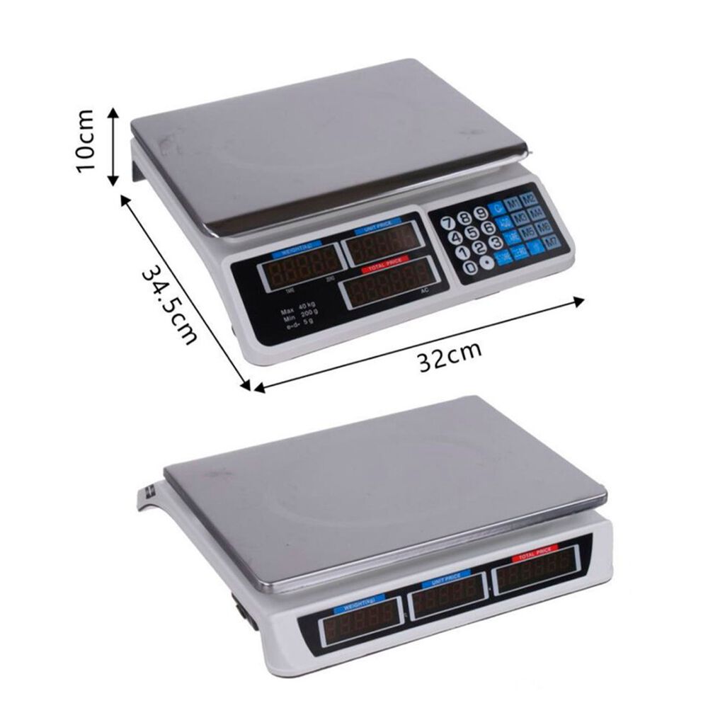 Peso Digital Pantalla Led Balanza 40 Kg image number 2.0