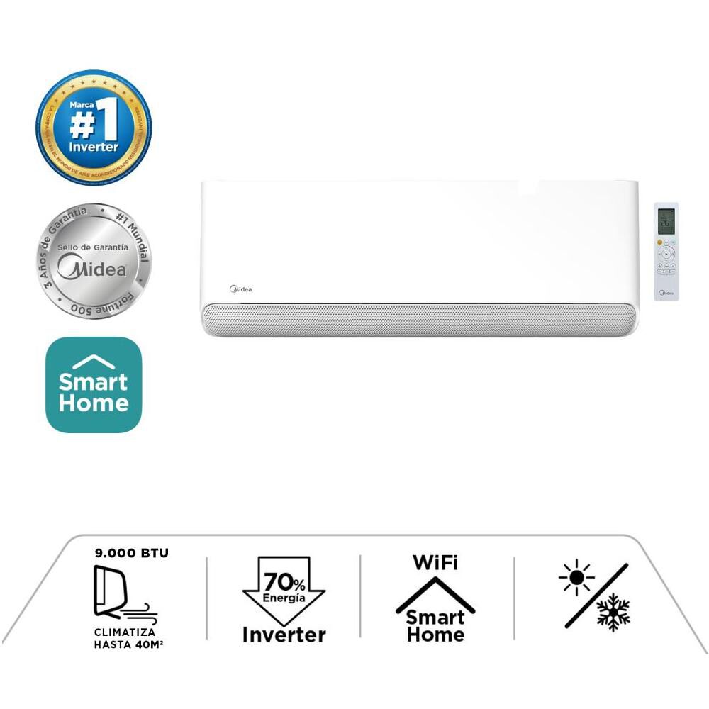 Aire Acondicionado Split Midea Breezeless9k / 9000 BTU image number 4.0