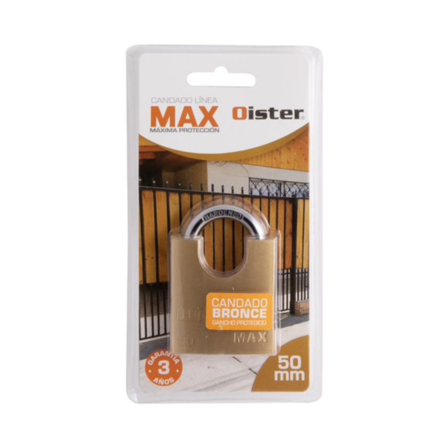 Candado Oister Max Con Hombros 50mm image number 3.0