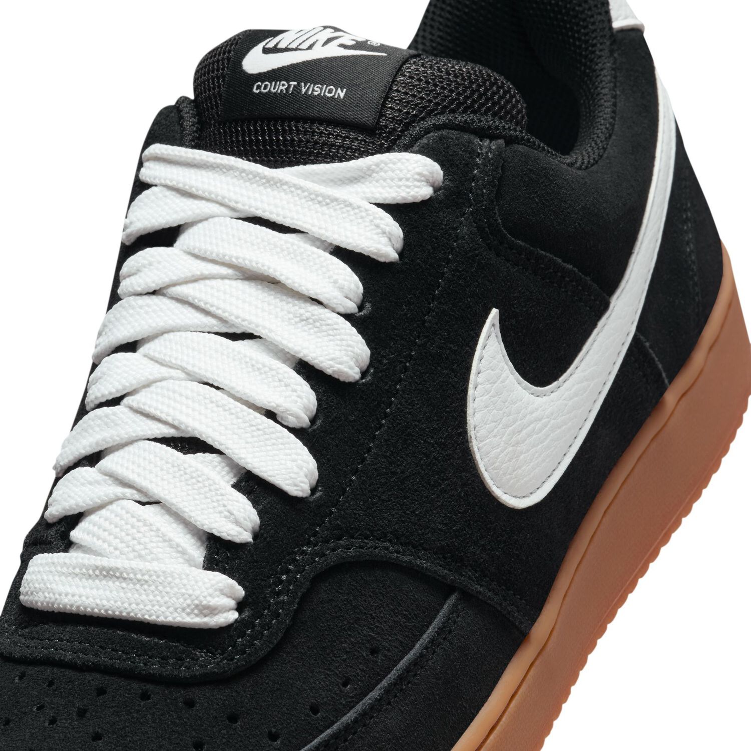 Zapatilla Nike Court Vision Low Fl Hombre Negro image number 7.0