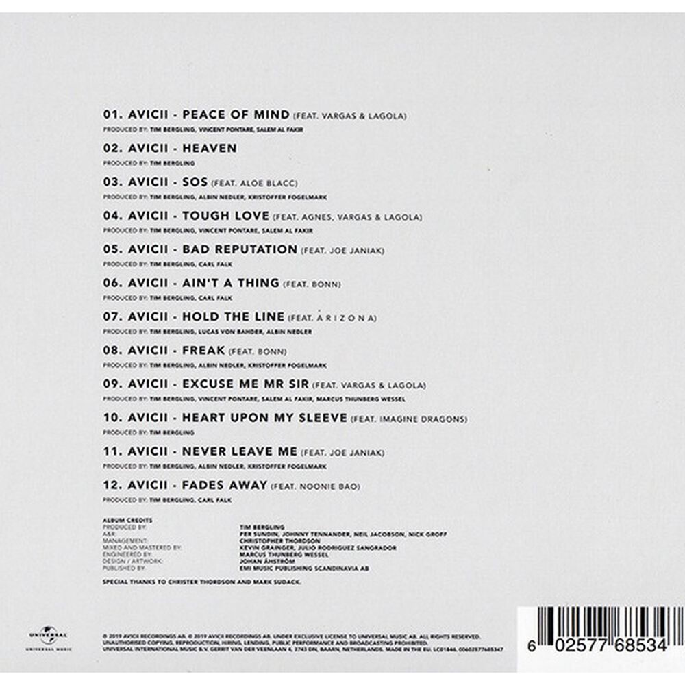 Avicii - Tim | Cd image number 1.0