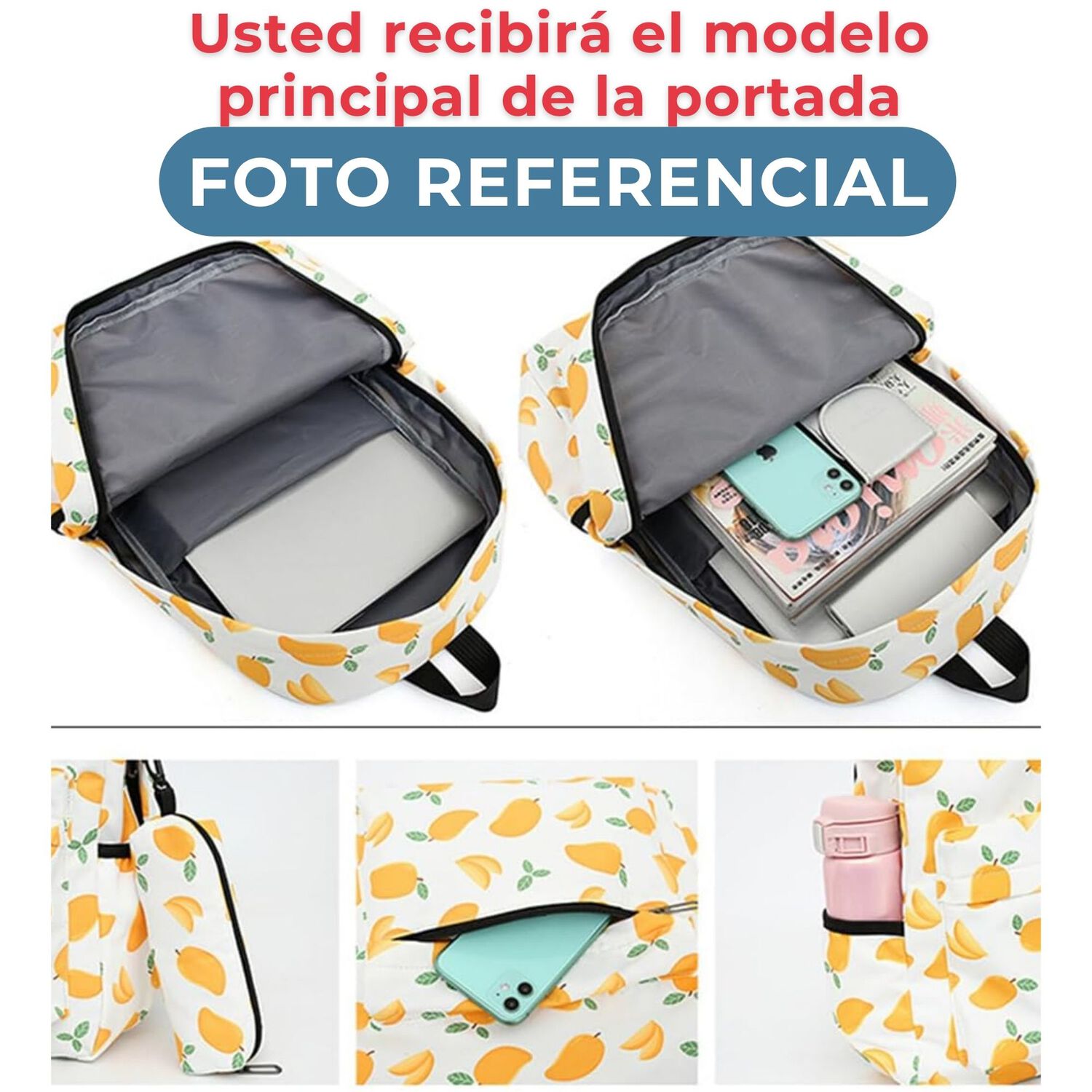 Pack Mochila Lonchera Estuche 43cm Juvenil Y Escolar Elephant image number 3.0