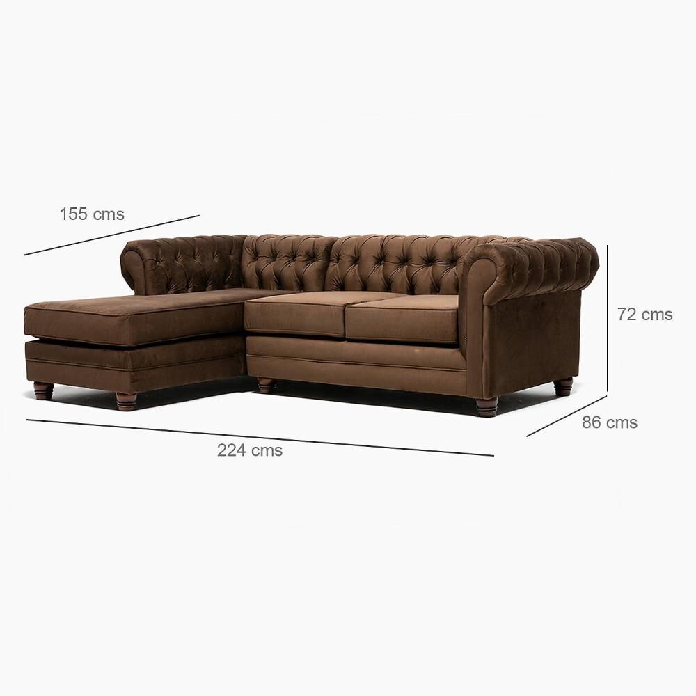 Sofá Seccional Barra Design Chesterfield Izquierdo / 4 Cuerpos image number 1.0