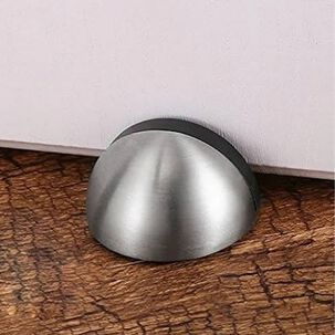 Pack 4 Tope De Puerta De Acero Inoxidable Parachoque Goma