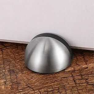 Pack 4 Tope De Puerta De Acero Inoxidable Parachoque Goma