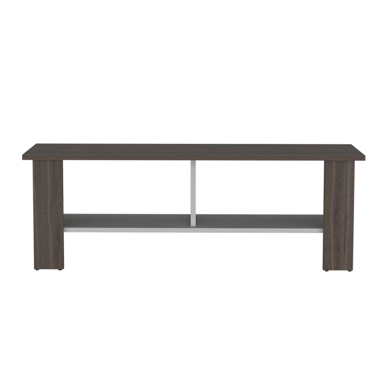 Rack Tv 50" Con 2 Repisas Fm-031o Caf&eacute; Oscuro Y Blanco image number 3.0