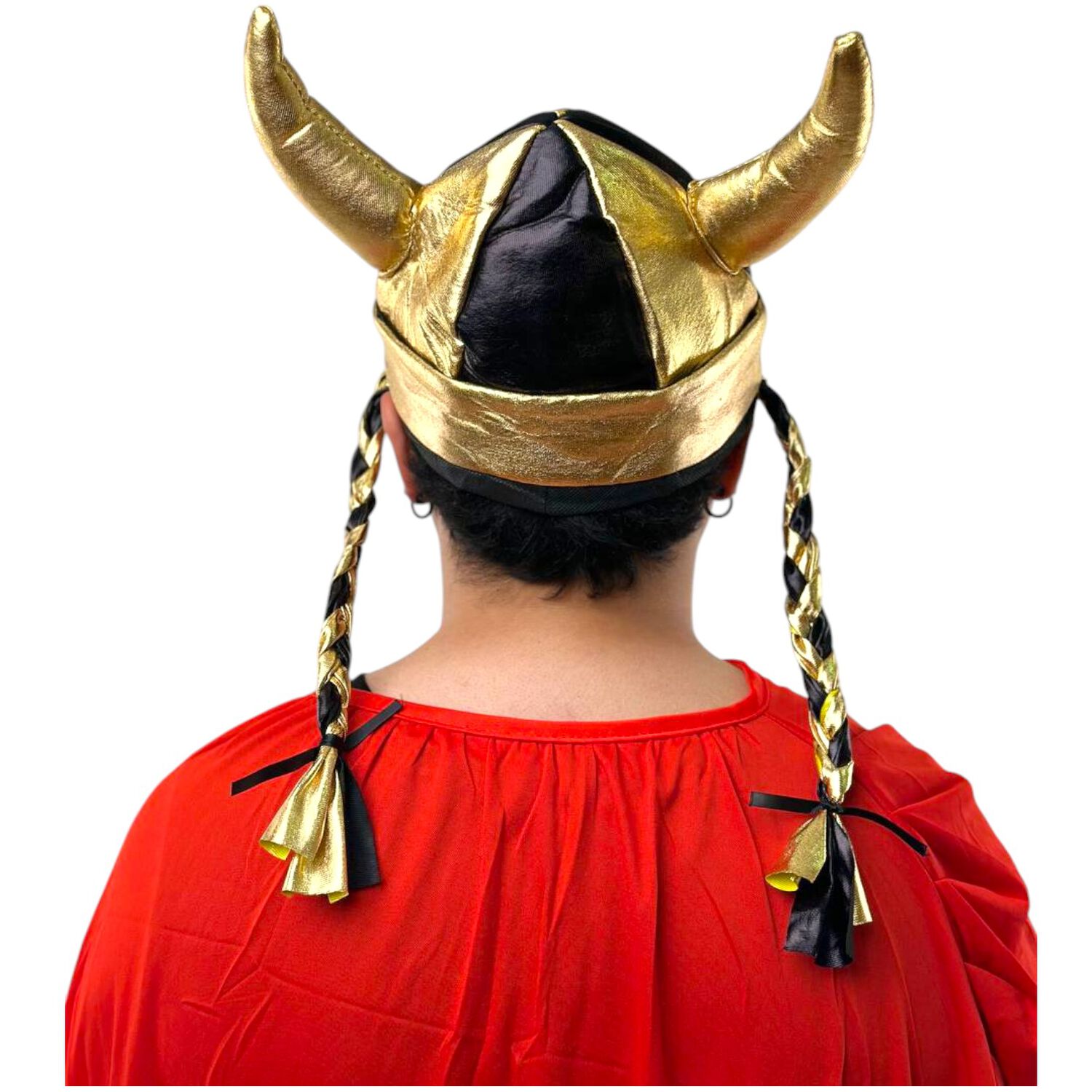 Casco Sombrero Vikingo Trenzas Accesorios Edad Media image number 5.0