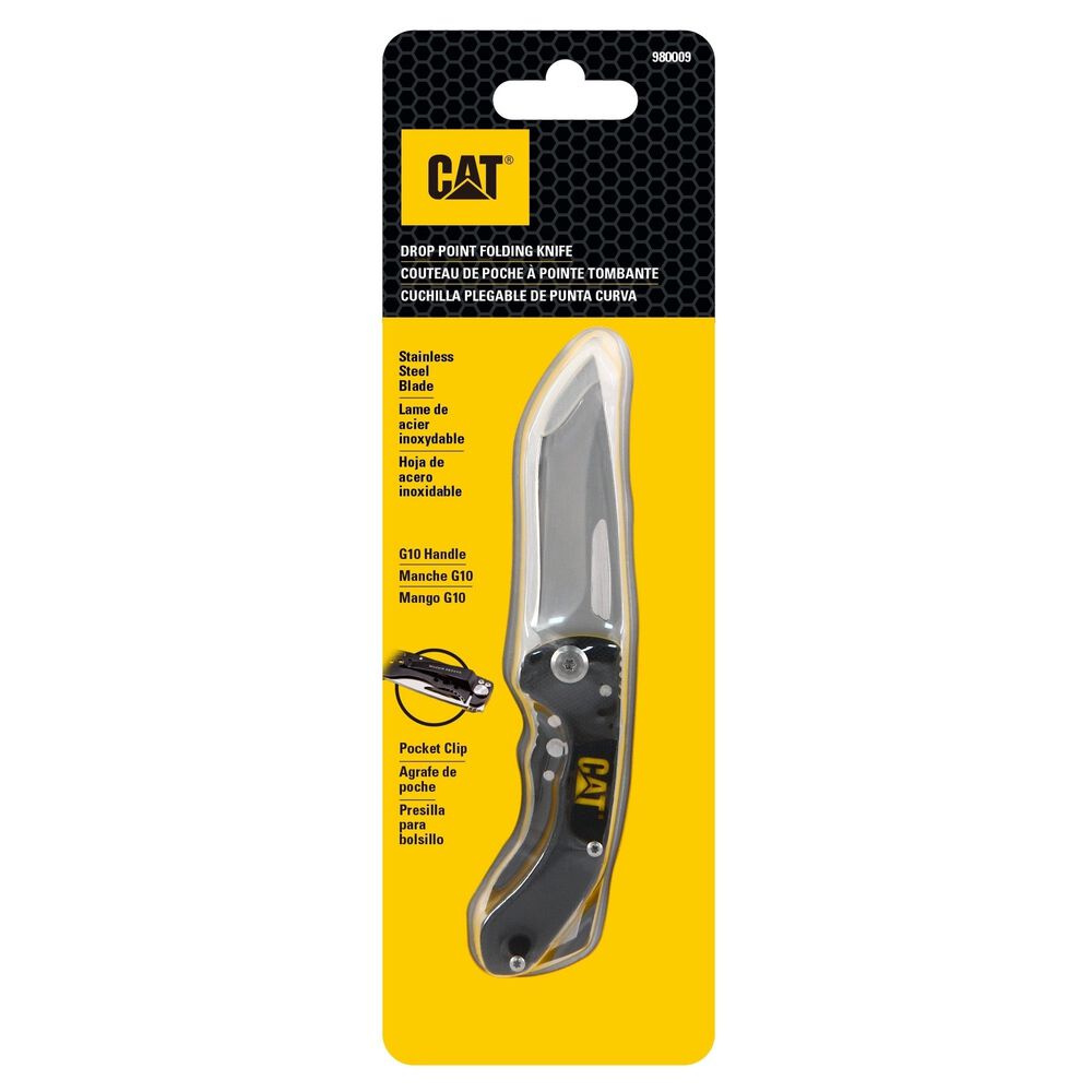 Cuchillo Navaja Plegable Cat 980009 Punta Curva image number 0.0