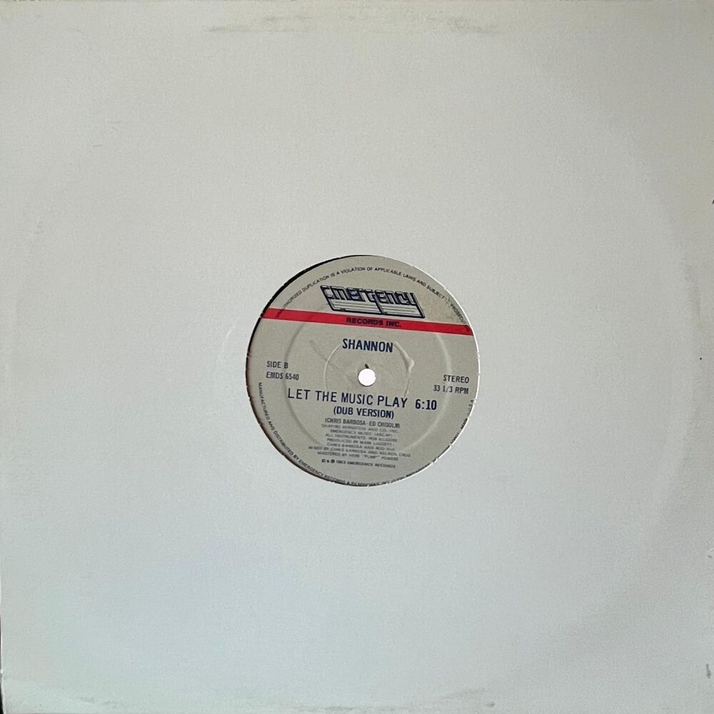 Shannon - Let The Music Play | 12" Maxi Single Usado image number 0.0