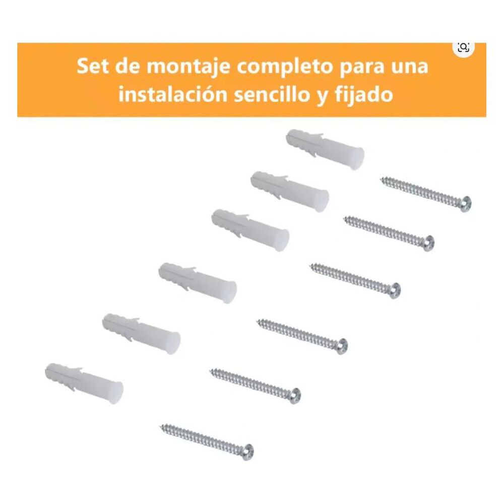 Set 3 Estantes Repisas Flotantes Cuadradas Modernas Blanco image number 4.0