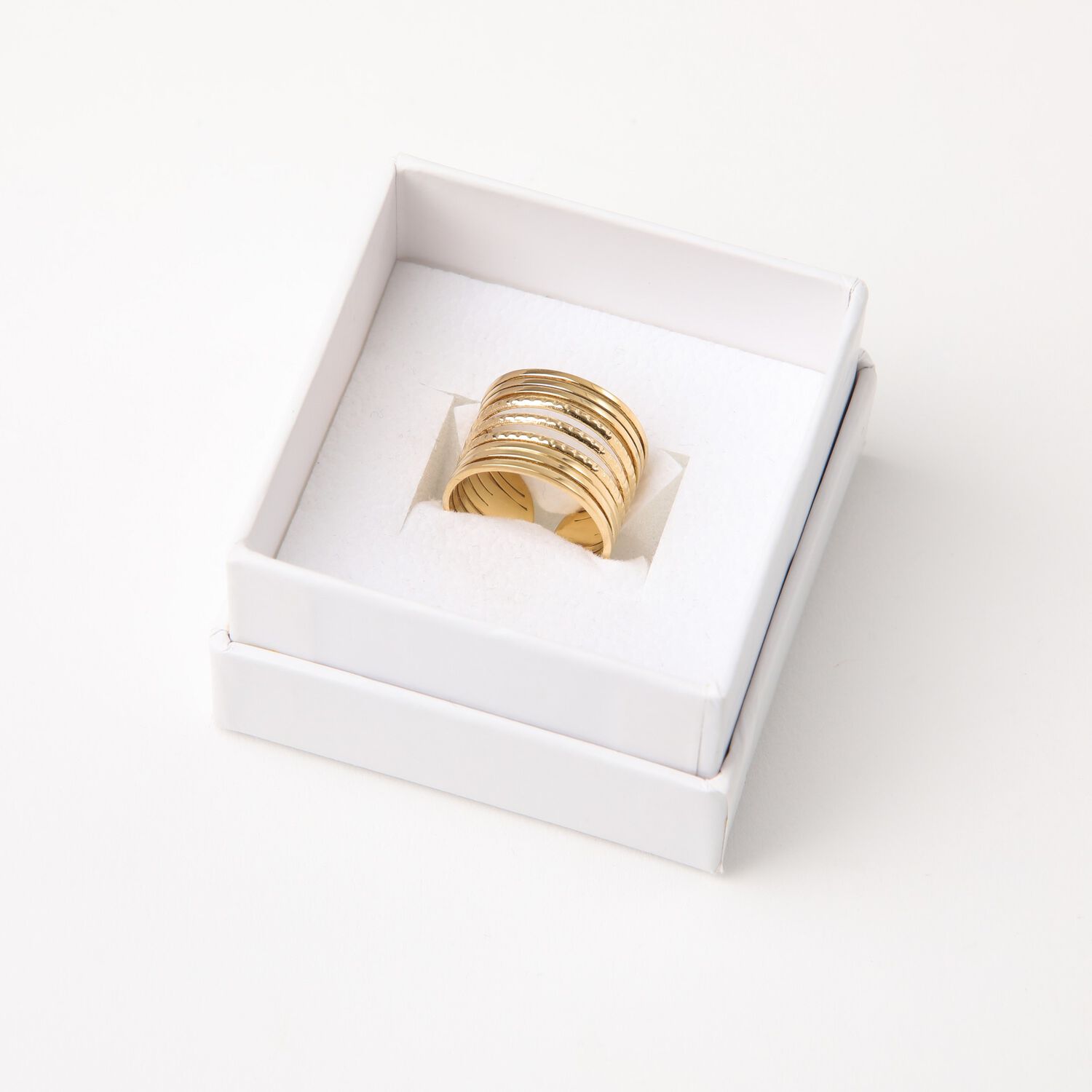 Anillo 19v69 Dorado Mujer Str295 image number 2.0