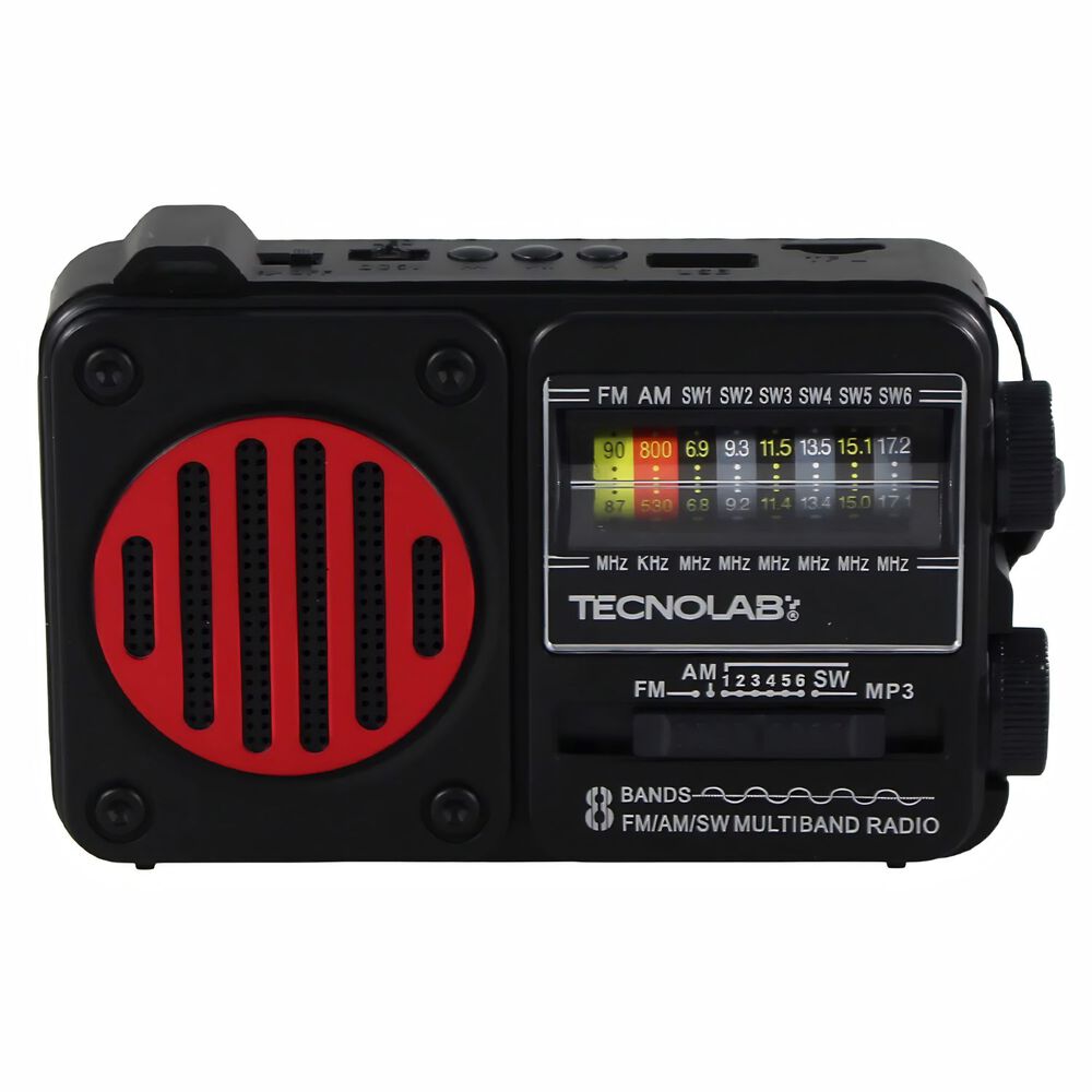 Radio Solar Bluetooth Am Fm Usb Linterna Led Colores - Ps image number 0.0