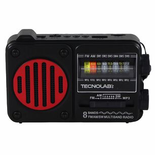 Radio Solar Bluetooth Am Fm Usb Linterna Led Colores - Ps