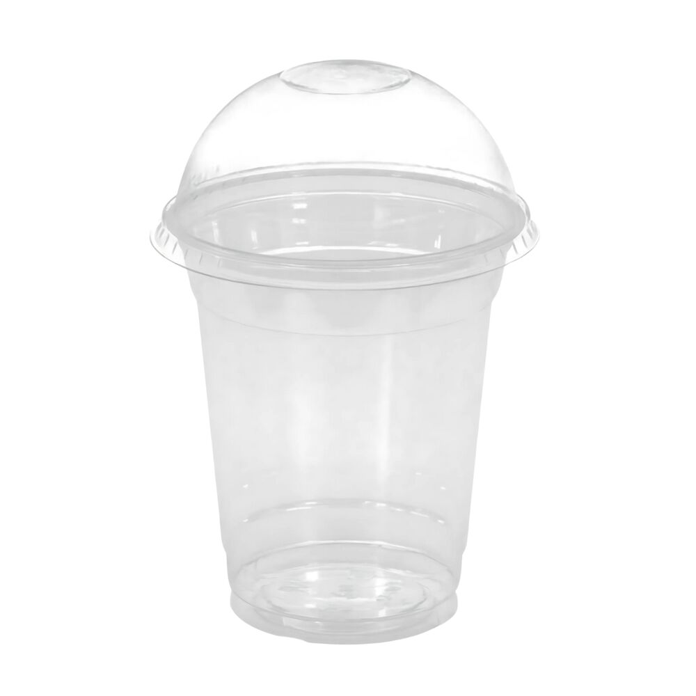 Set 50 Vasos Frappe 16oz Tapa Domo 470ml Plastico Pet image number 1.0