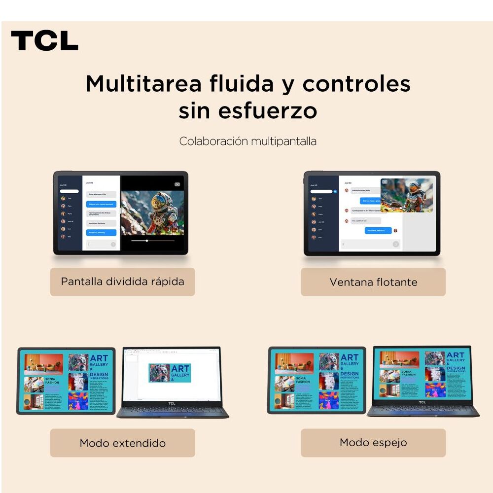 TCL Tab A1 11" 128GB 6GB Azul Marino, foto 11