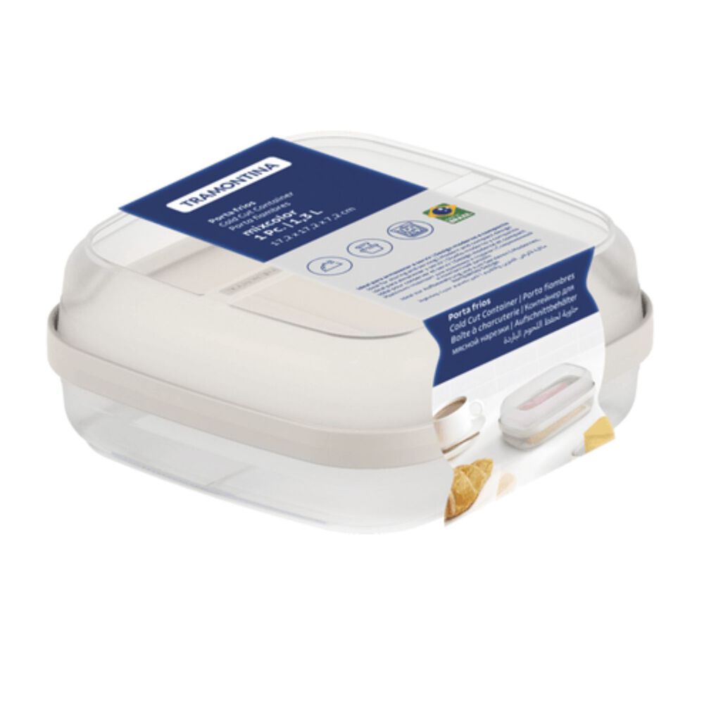 Contenedor Doble De Alimentos Tramontina 1.3 Litros Fiambres image number 1.0