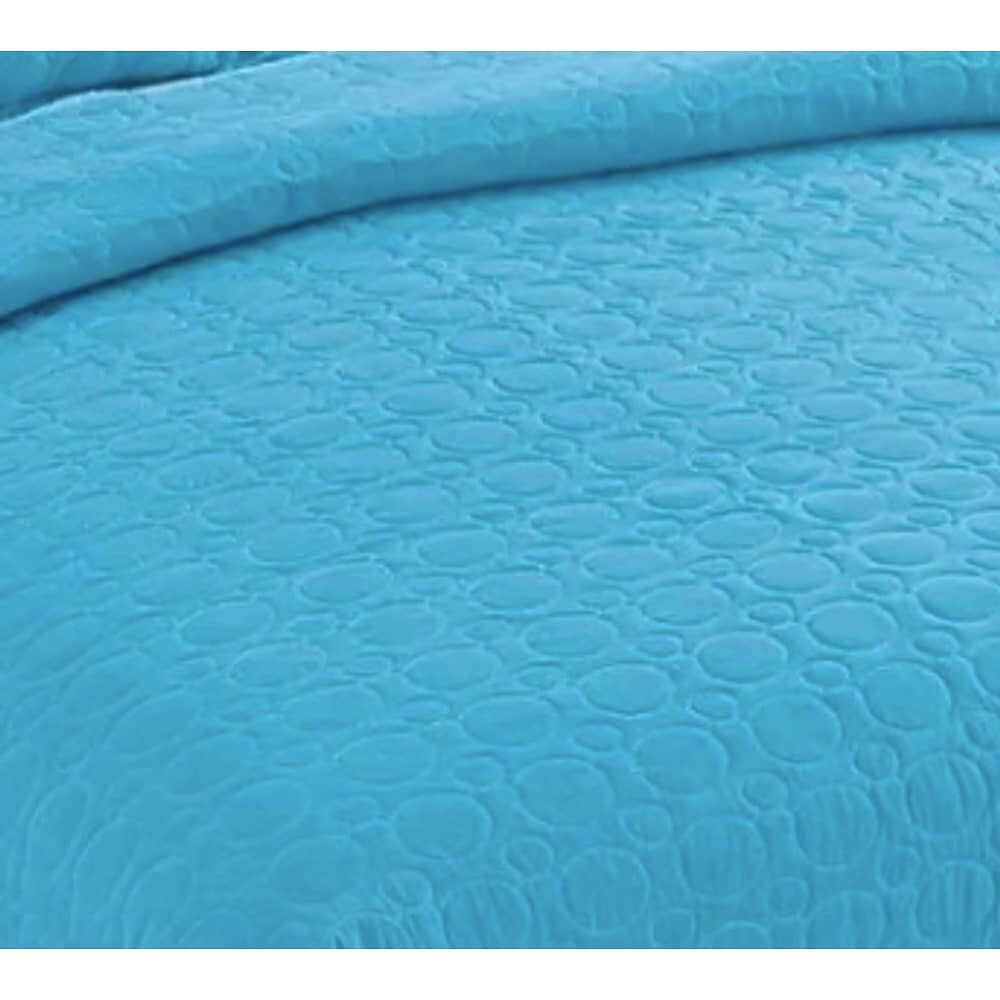 Cubrecama Quilt 2 Plazas Liso. Turquesa image number 1.0