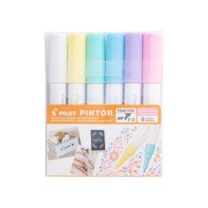 Set 6 marcadores pintor pastel con punta fina