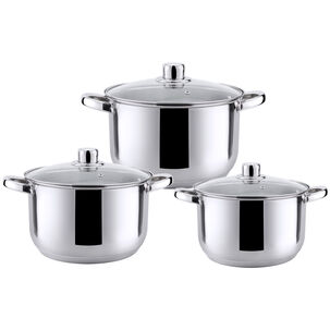 Bater&iacute;as 6 Piezas Acero Inoxidable Dresden Gris