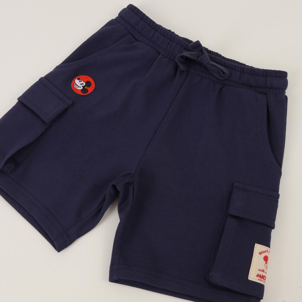 Short Ni&ntilde;o Azul Cargo Mickey Disney image number 2.0