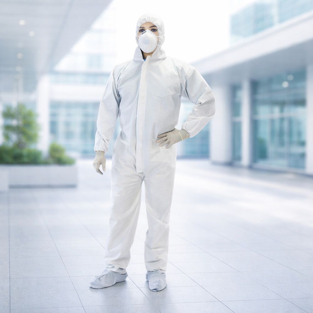 Buzo Blanco Cuerpo Entero Talla L image number 1.0