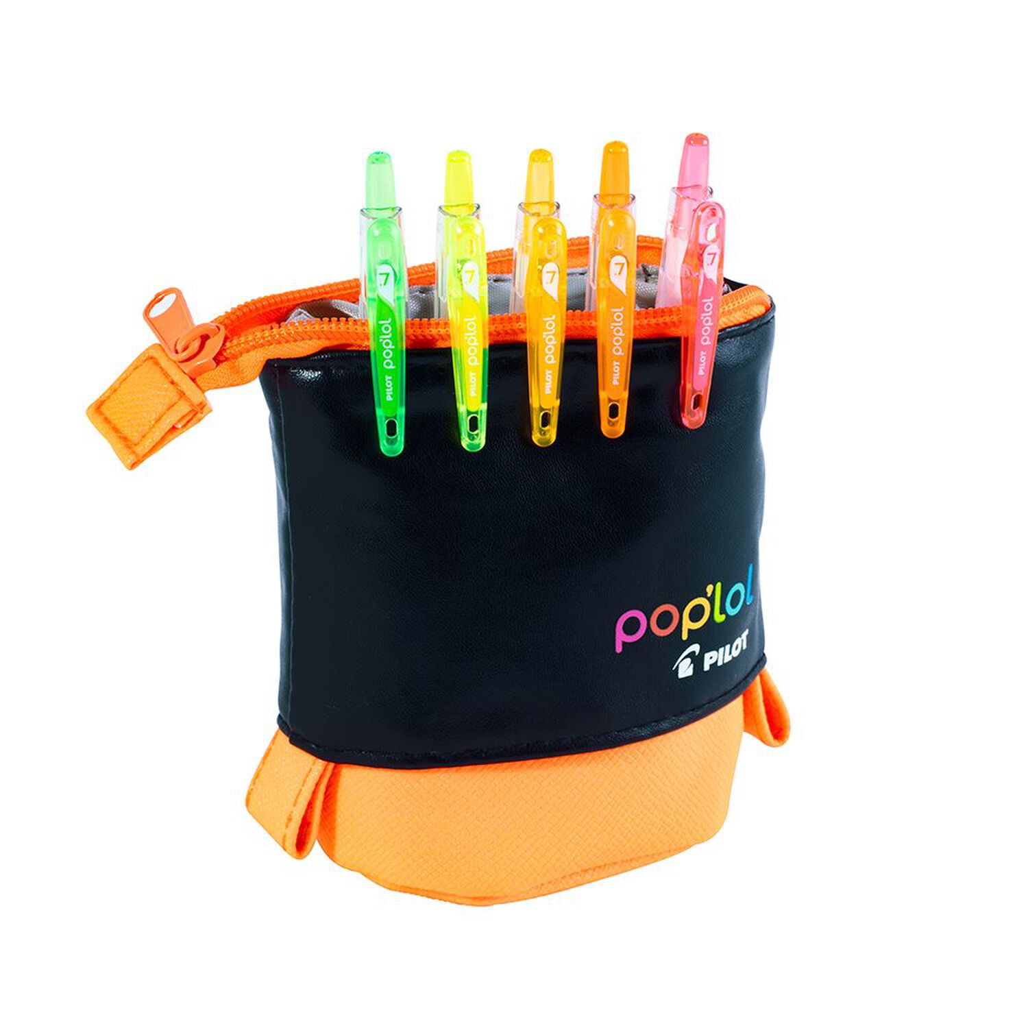 Set L&aacute;piz Gel Poplol 0.7 5u C/estuche Naranja Pilot image number 2.0