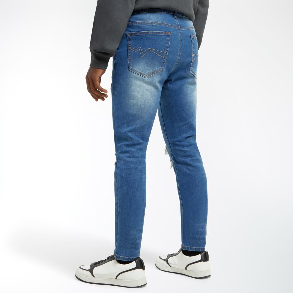 Jeans Tiro Medio Skinny Hombre Rolly Go image number 3.0