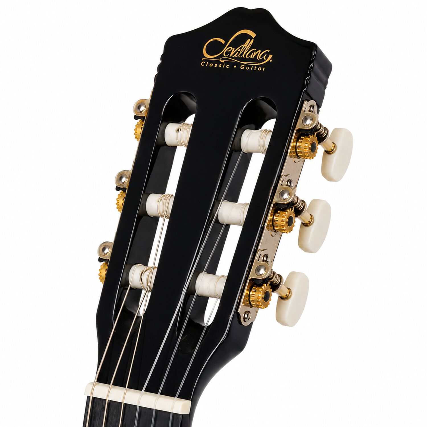 Guitarra Cl&aacute;sica Sevillana 39&rdquo; Negro Con Alma + Funda 8448 image number 7.0
