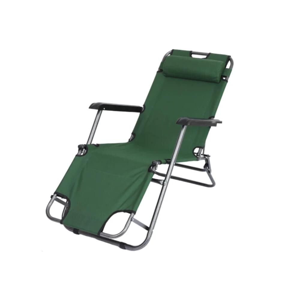 Silla De Camping Plegable Cama Reclinable Reposera Portátil image number 18.0