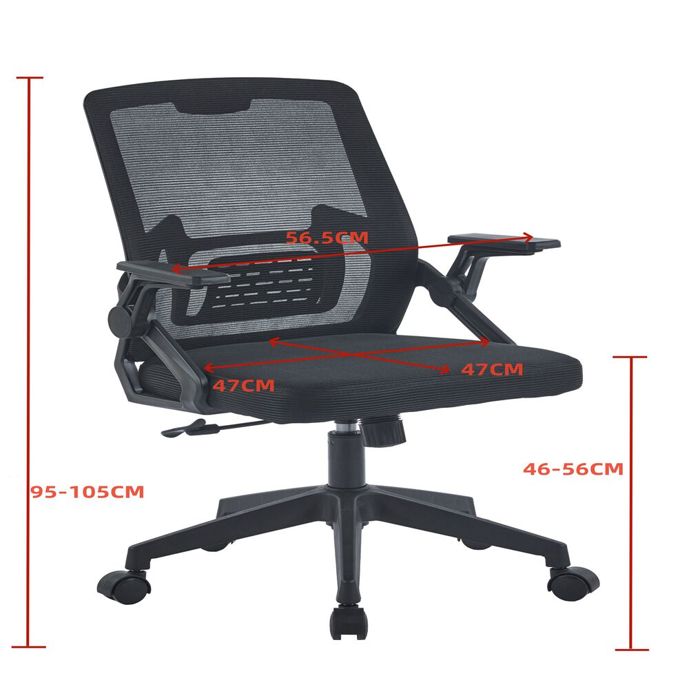 Silla De Oficina Ejecutiva Montreal Ergonomica Color Negro Bm-808 Arthome image number 5.0