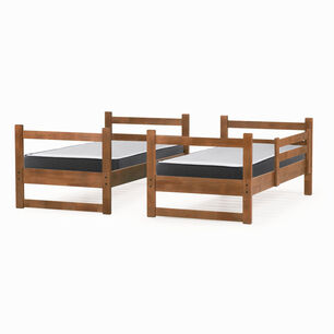 Camarote Desmontable Zen + Colchones Best Espuma 1 Plaza Madera