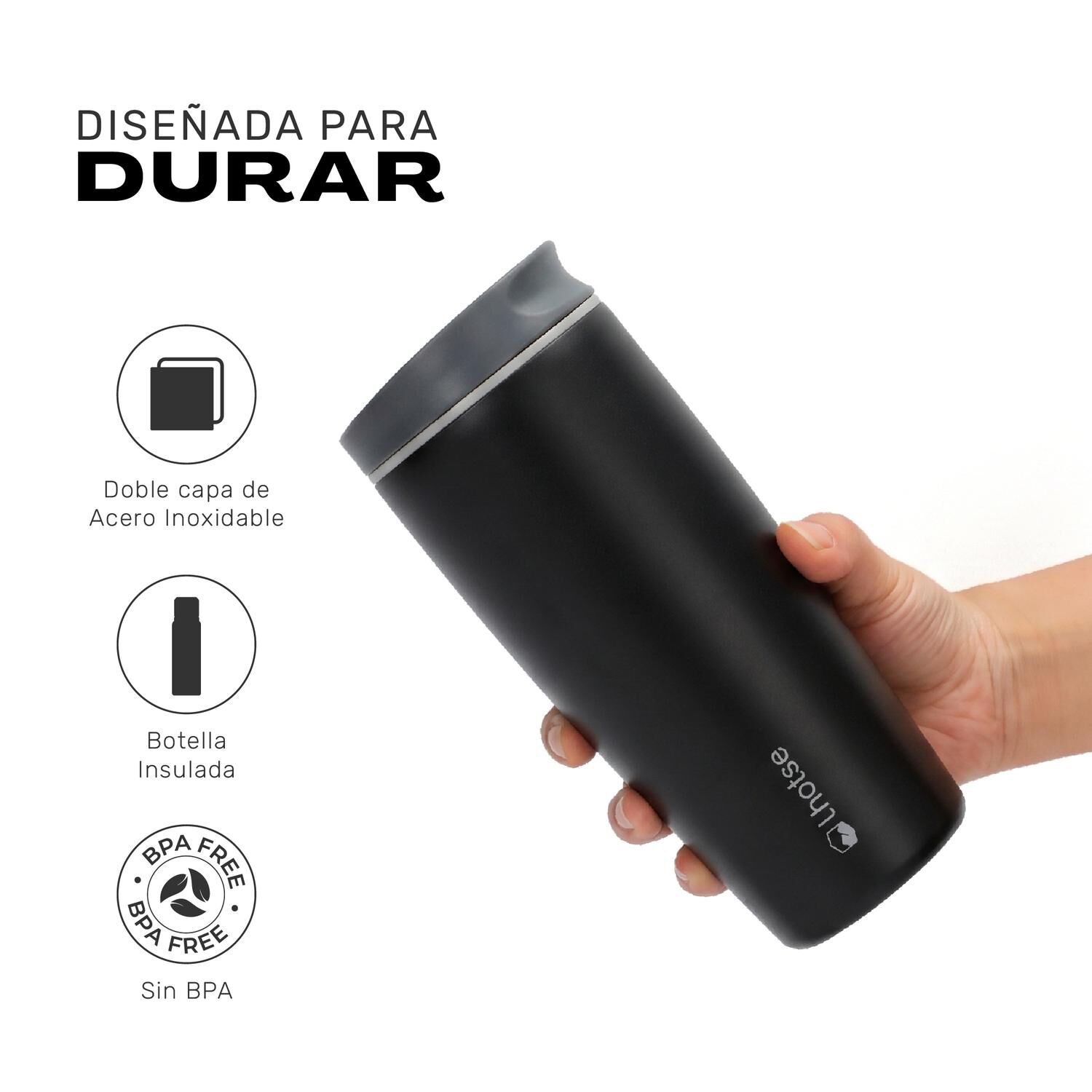 Vaso Mug T&eacute;rmico Agua Caf&eacute; Acero Inox Termicup 590 Ml Lhotse image number 2.0