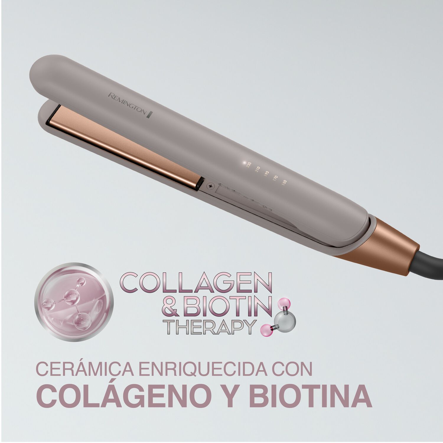 Plancha De Pelo Remington S31a Col&aacute;geno Y Biotina image number 4.0