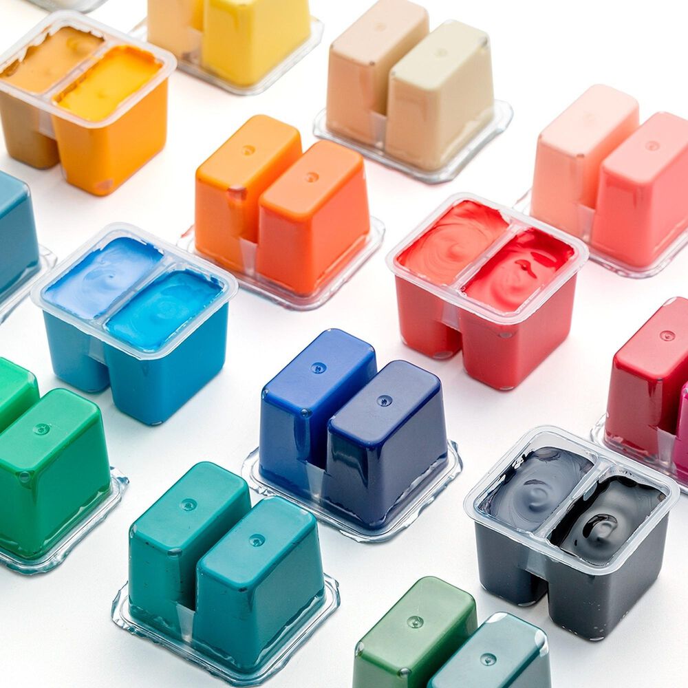 Himi Set Gouache 36 Colores Twin Cup 12g + 3 Pinceles Morado image number 2.0