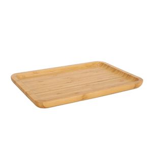 Bandeja Decorativa De Madera Rectangular Adorno Multiuso
