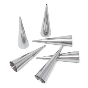 Set De 24 Moldes Con Forma De Cono Para Cannolis Y Croissants