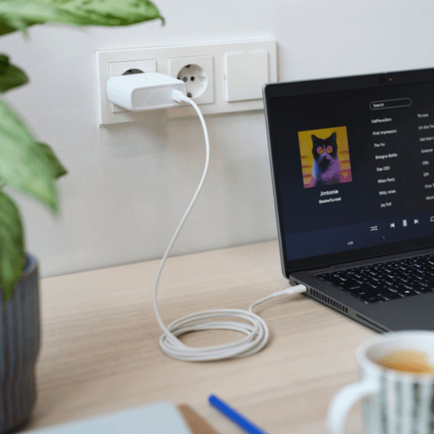Cargador Trust Universal Usb-c 65w / 3a + Cable C/c De 2mts image number 2.0