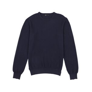 Sweater Liso Regular Manga Larga Cuello Redondo Hombre Az Black