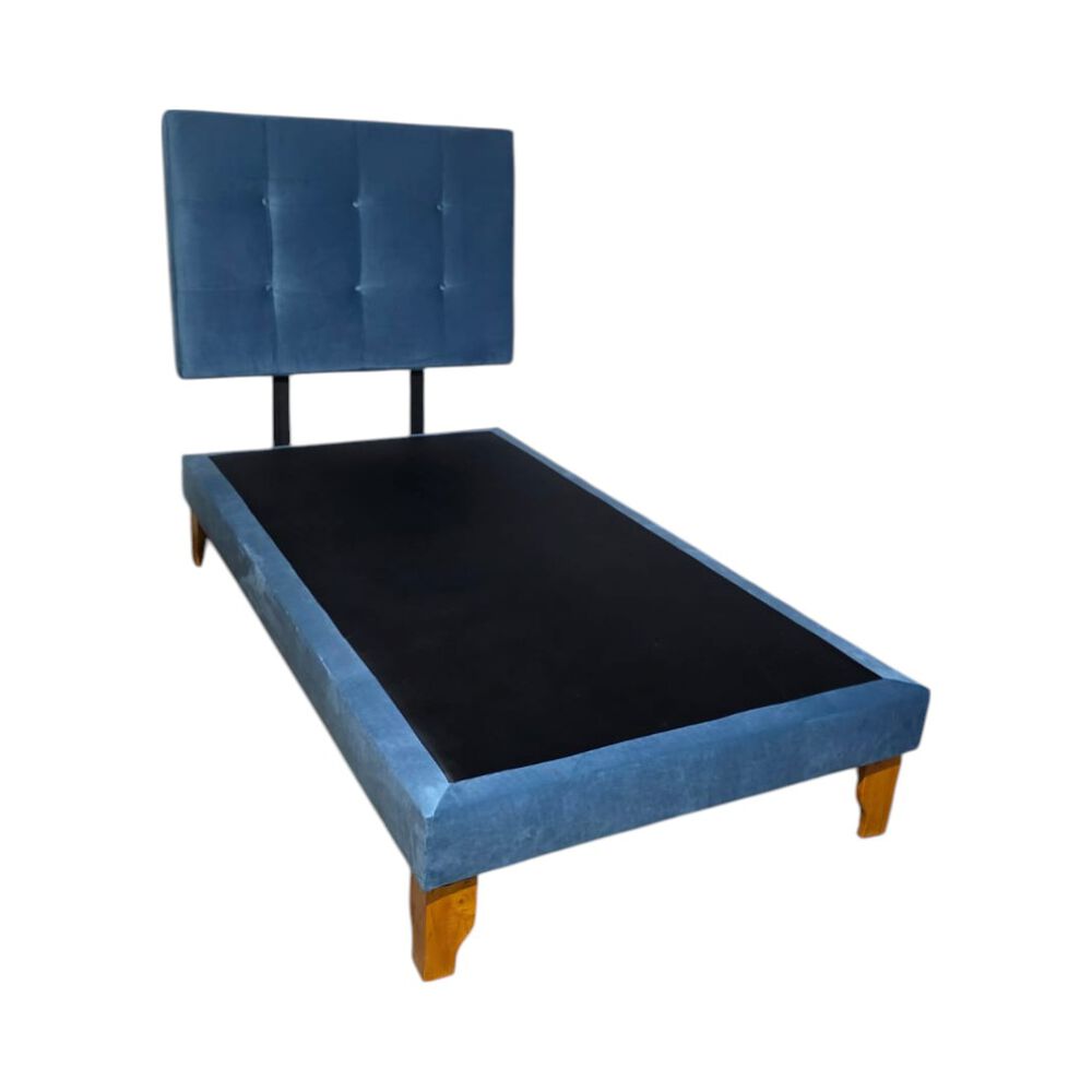 Cama De Plaza Y Media Felpa Azul Jeans image number 3.0