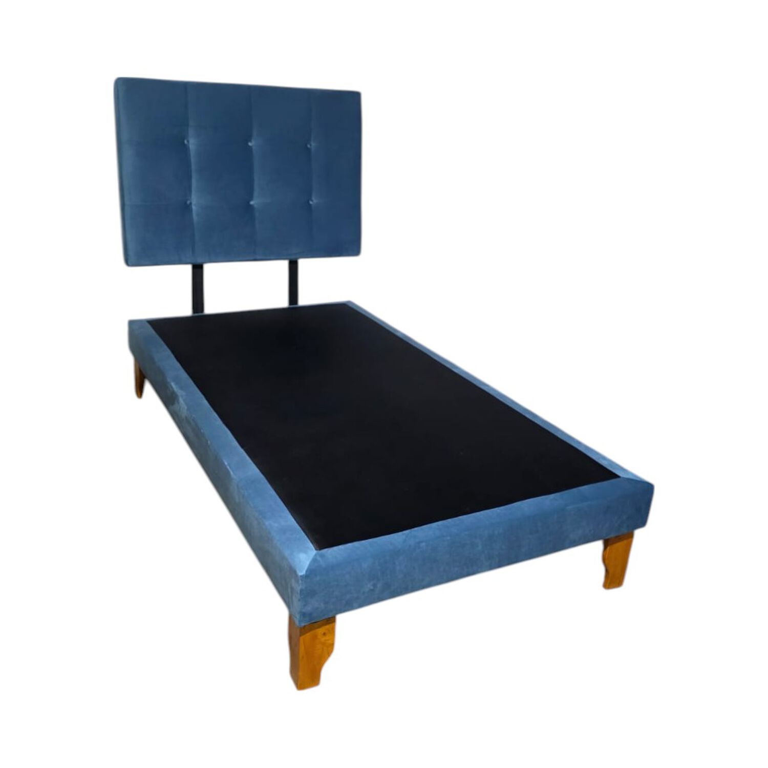 Cama De Plaza Y Media Felpa Azul Jeans image number 3.0