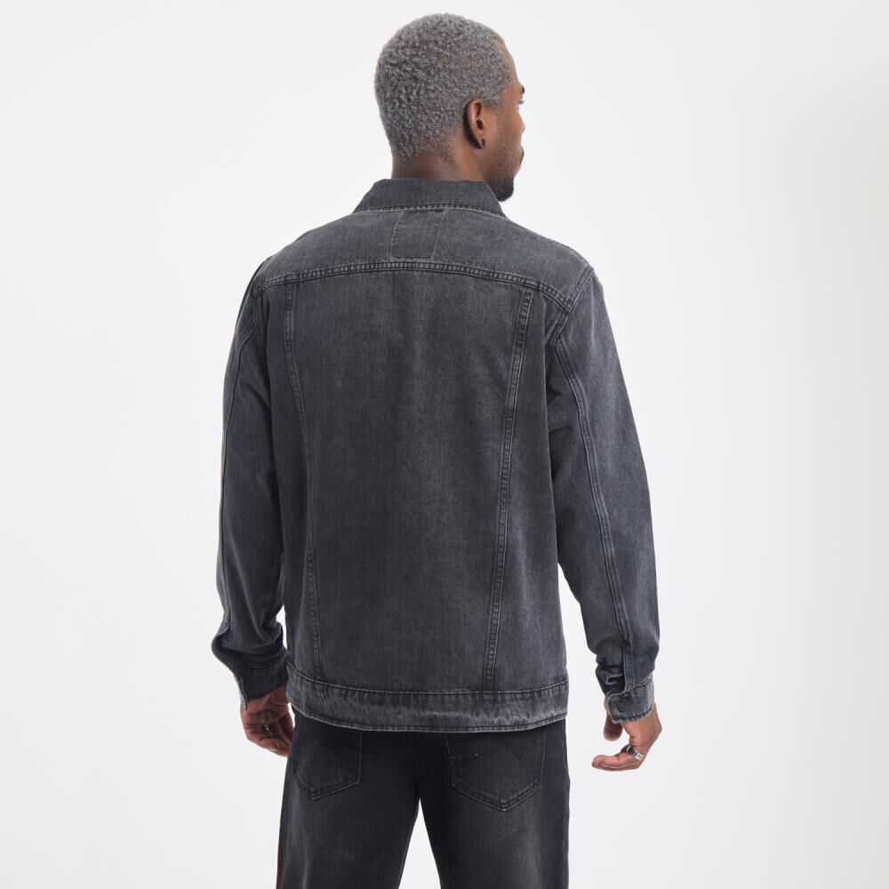 Chaqueta Lisa Slim Cuello Camisero Hombre Rolly Go image number 3.0