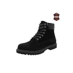 Botin De Cuero Augusto Negro London Adixt