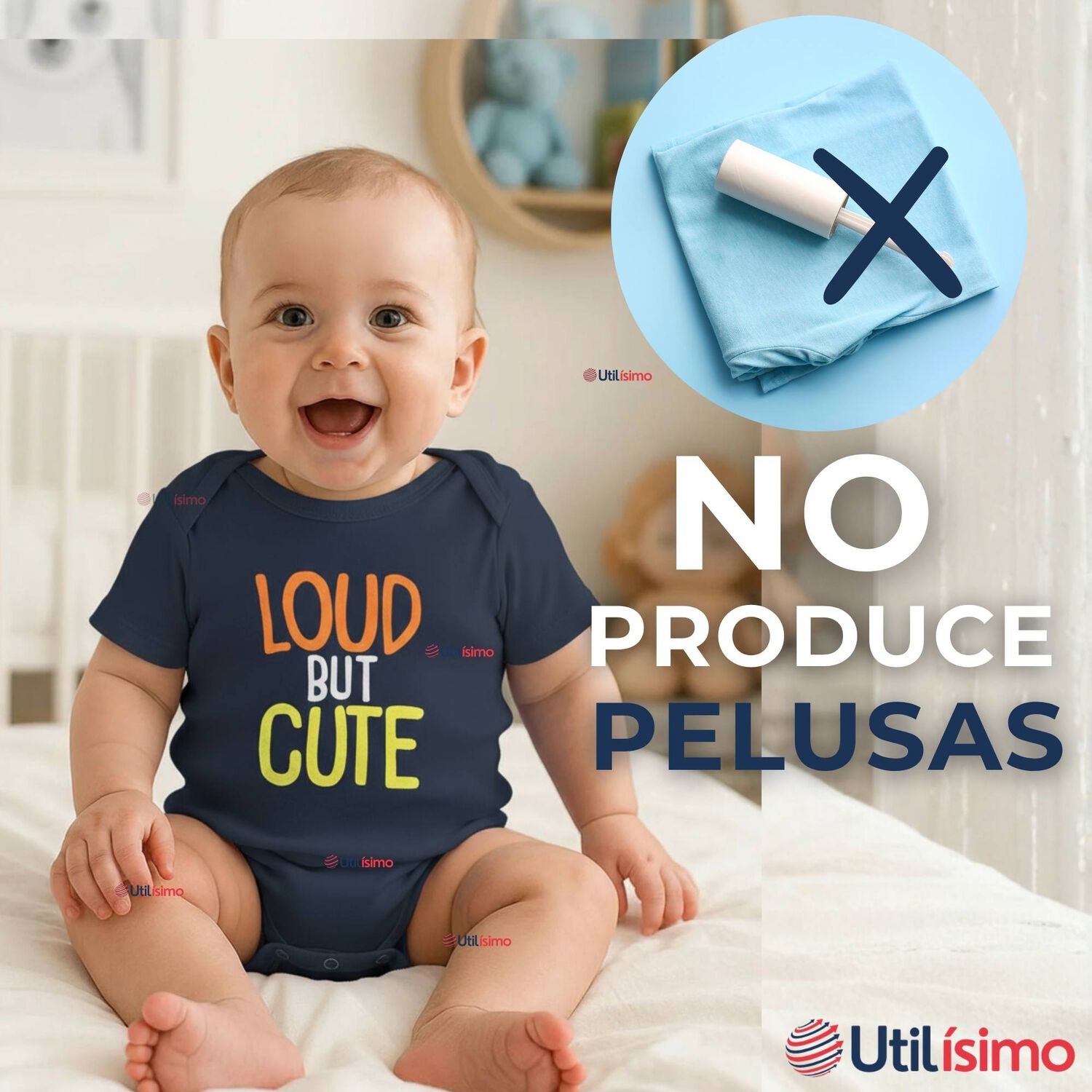 Pack 5 Bodys Ni&ntilde;o Manga Corta Tedmimak 100% Algod&oacute;n Loud But Cute image number 9.0