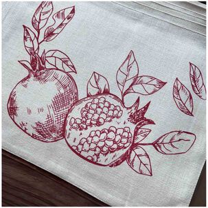 Set 6 Individuales 35x45 Tela Repelente Al Agua Y Antimanchas Mod04